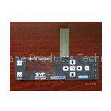 Dull Polish Flexible Membrane Switch With Clear Window 3M467 & 3M468 Adhesive