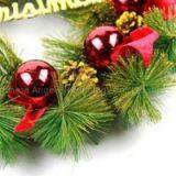 M109 Christmas Wreath Factory Supply Balls and Pine Cones Advent Wreath thumbnail-3