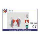 Red Full Automatic Swing Turnstile Pedestrian Barrier Gate OEM ODM