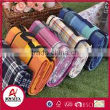 Briefcase style colorful acrylic high quality waterproof picnic blanket