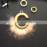 Popular and Fashion Winter Metal Letter Necklace Keychain/Mink Fur Accessory thumbnail-5