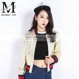 Women Autumn 2016 New Motorcycle Leather Coats Short Korean Version of Slim Real Leather Coat Female thumbnail-3