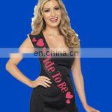 Wholesale Bachelorette Party Bride To Be Two Layer Satin Bachelorette Sash thumbnail-2