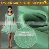 Chiffon Solid China Textile Dyed Polyester Chiffon Fabric Plant Green Chiffon Fabric thumbnail-4