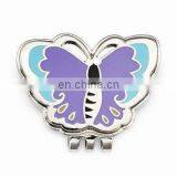 butterfly shape custom metal golf cap clips with high quality