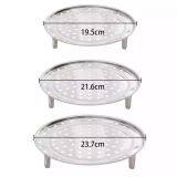 1 Pcs Multifunction Durable Steamer Rack Stainless Steel Pot Steaming Tray Stand Steamer Shelf Cookware Kitchen Accessories thumbnail-2
