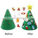 Wholesale Customization Christmas Pendant Children DIY Mass Felt Christmas Tree thumbnail-2