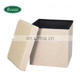 Reatai Hot Sale Colorful Leather Footstool Lounge Pouf Bench Ottoman thumbnail-7