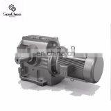 S Series Low Rpm Helical Worm Gear Reducer Motor With Hollow Shaft