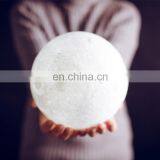 Creative Gift Decoration 3d Moon Light Rechargeable Night Light 3 Colors Touch Control Lamp Lights thumbnail-6