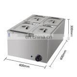 4 Pans Electric Hot Food Warmer Buffet Server Bain Marie Stainless Steel Bain Marie Food Warmer For Restaurant and Hotel thumbnail-2