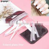 2021 New Arrival Custom Label Nail Supply 57mm 100pcs/bag Fiberglass Nails Extension UV Acrylic Builder Nail thumbnail-2