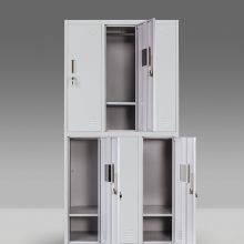 Six Door Steel Locker Storage Cabinet Gray Color H1850XW900XD450MM Wardrobe Cabinet thumbnail-4