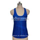 100% Poly Knit Womens Sublimation Print Vollyball Tank Top thumbnail-1
