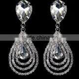 excelent Quality Water Drop Form Crystal amd Rhinestone Earring arete Dije para dama Colgante                        
                                                Quality Choice