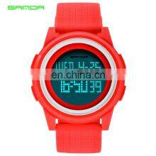SANDA 337 Men Digital Sport Watches Silicone Strap Calendar Alarm 12/24 Hour Luminous Waterproof Watch thumbnail-3