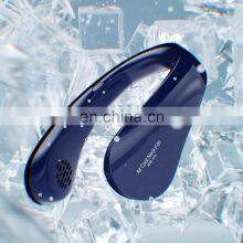 Hot Sales Portable Neck Fans Bladeless Battery USB Rechargeable Hand Free Sport Cooler Fan Mini Lazy Hanging On Neck Fan thumbnail-1