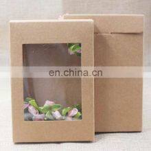 Custom Luxury PET Paper Packaging Paper Box With Window Collapsible Recyclable Packaging Paper Boxes