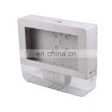 Custom Plastic Injection Molded Electronic Enclosure, Custom PC Plastic Outlet Box thumbnail-5
