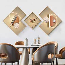 Elegant Clock Home Decor Pendulum Minimalist Mechanical Metal Acrylic Art Wall Clock thumbnail-3