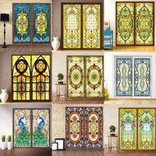 Art Handmade Decorative Stained Glass Window for Home Villa Inlay Simple Stained Glass Windows thumbnail-1