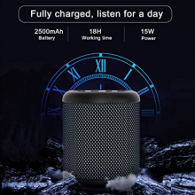 Stereo Surround Sound Audio Subwoofer Bt Wireless IPX4 Waterproof Outdoor Portable Mini Bluetooth Speaker thumbnail-3