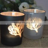 tree glass candle holder home decor