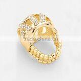 Wholesale Costume Jewelry Crystal Pave Stretch Ring thumbnail-6