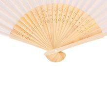 Elegant Chinese Vintage Bamboo Ribs Folding Hand Fan DIY Blank Paper for Wedding Shower Folding Hand Fan thumbnail-3