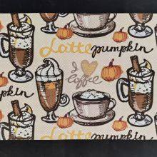 Coffee Printed Placemats Set of 6 Pvc Print Coffee Placemats Non-Slip Wipeable Table Mats for Coffee House thumbnail-5