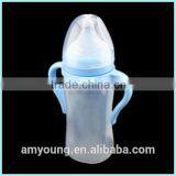 Wholesale Baby Product Soft Silicone Baby Feeding Food Water Bottle Feeder With PP Screw Cap