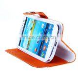 New Arrival Flip Wallet Stand PU Case for Samsung S3/S4 thumbnail-1