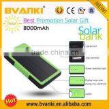 8000 MAh Dual USB Portable Solar Battery Charger Power Bank For Cell Phone