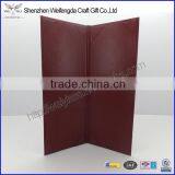 Fashion Red Folding High Quality Paper Menu Covers