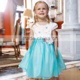 Fashion Hot Design Beautiful Green Baby Dress thumbnail-2