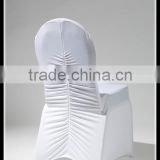 new style beautiful white thickness elastic ruffled chair cover for universal chairs
