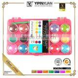 Hot Selling Free Sample 8Colors Dry Water Color Paint Set With Brush thumbnail-5