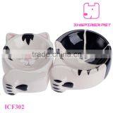 Pet Ceramic Feeder Bowl Pottery Cat Food Bowl thumbnail-1