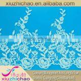 6036 Fashion Wedding Dress Embroidery Corded Lace Trim Bridal Dress Applique thumbnail-2