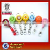 cheap custom colorful ID badge reel holder for promotional gifts