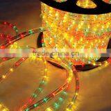 China Wholesale 100% Copper 3 Wires Flat Round 100m Decoration Blue Dimmer Led Rope Light Wholesale for thumbnail-1
