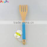 2016 New Colorful Bamboo Forks Kitchen Utensils With Silicone Handles thumbnail-1