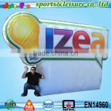 custom shape logo wall inflatables outdoor advertising