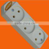 European Style 3 Way Extension Socket Without Earth (E5003)