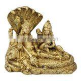Brass Vishnu Laxmi 7"