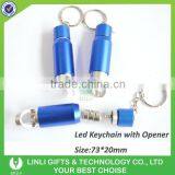 3 LED Light Aluminum Telescopic Opener Flashlight thumbnail-5