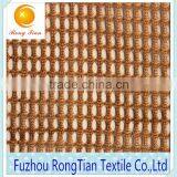China Factory Sales100 Polyester Shinny Yellow Knit Fabric for Dress