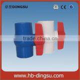 Factory Small Type Thread or Unthread PVC Ball Valve for India