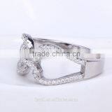 Latest Gold Finger Ring Designs for Girls Fashion Sterling Silver Ring thumbnail-4