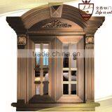 Villa exterior copper door security entry front glass bronze window                        
                                                Quality Choice